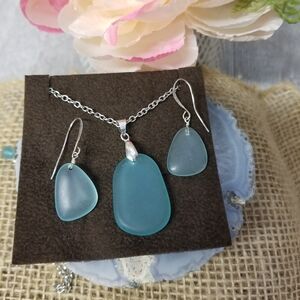 Aqua Blue Jewelry Set